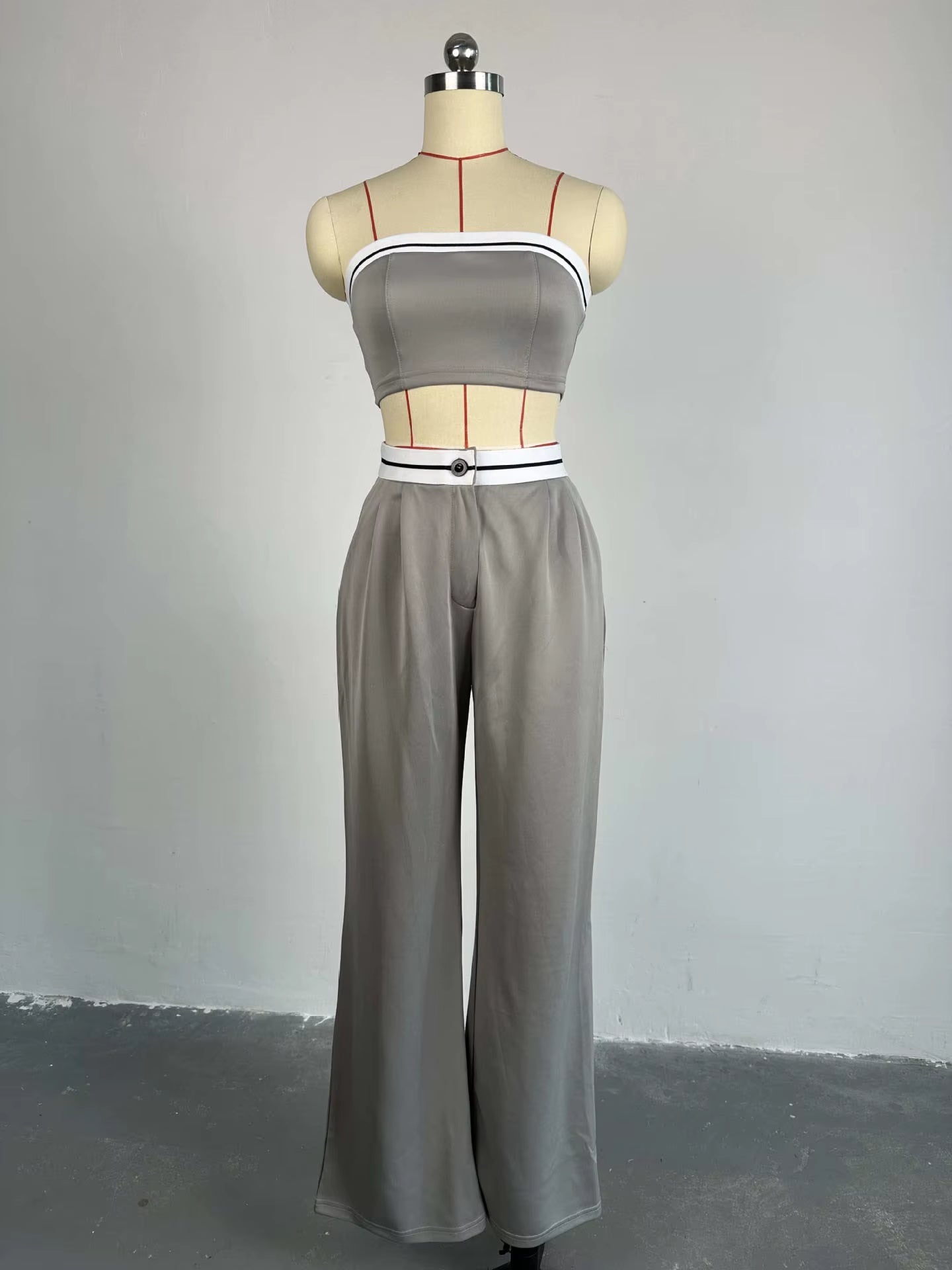 Summer Sporty Crop Top Pants Set Elegant Tracksuit Women Tank Tops Y2K Sweatshirts Trousers Matching Set Two 2 Piece Pants Set